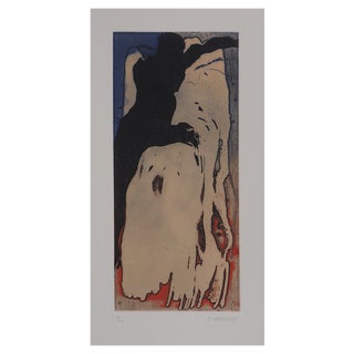 Yuk, Surrealist Figure (I Know She Is Going), 1991, Original Etching For Sale