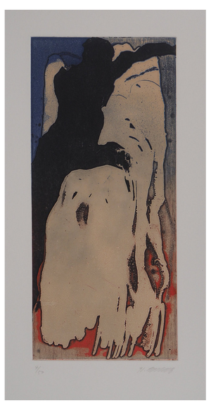 Yuk, Surrealist Figure (I Know She Is Going), 1991, Original Etching