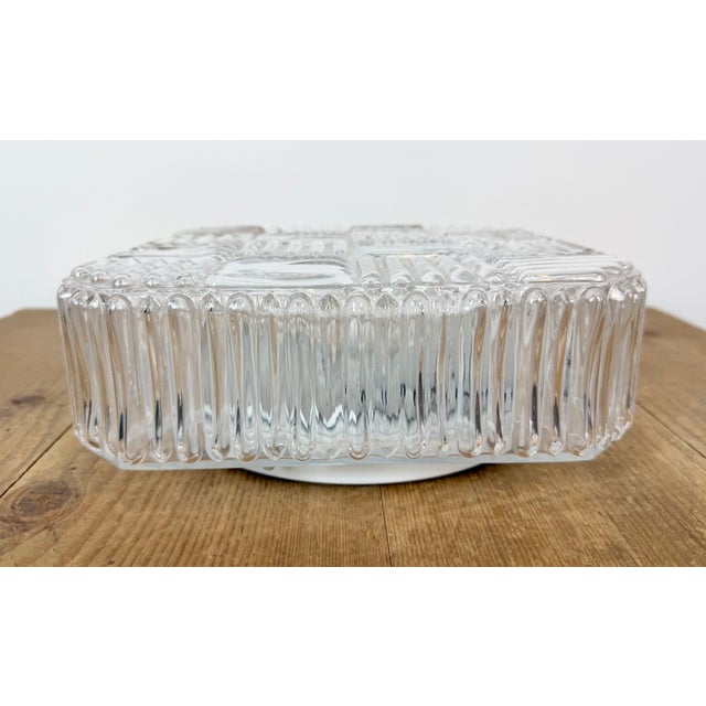 Metal Vintage Glass Wall Light, 1970s For Sale - Image 7 of 17