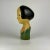 Mid 19th Century Mid 19th Century French Marotte/Milliner Mannequin Bust in Green Dress & Black Hair For Sale - Image 5 of 11