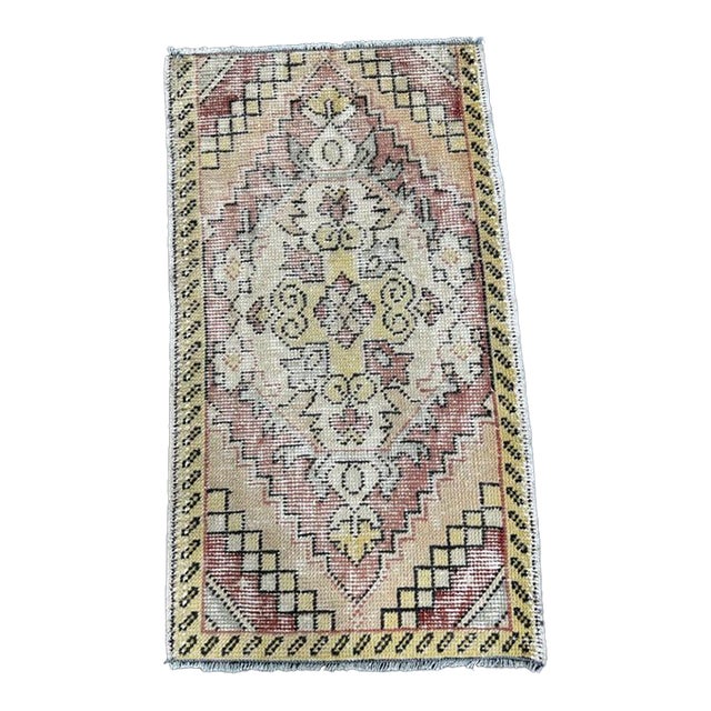 Turkish Yastik Rug 1'7" x 2'10" For Sale