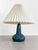 Vintage Danish Blue Glazed Ceramic Table Lamp, 1960s For Sale - Image 3 of 4