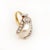 Mid 20th Century 18k Yellow Gold and White Gold Gia Certified Natural Pearl Diamond Ring, Size 6.5 For Sale - Image 4 of 11