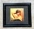 Late 20th Century Vintage Masked Lady Oil Print in Black Frame For Sale - Image 5 of 14