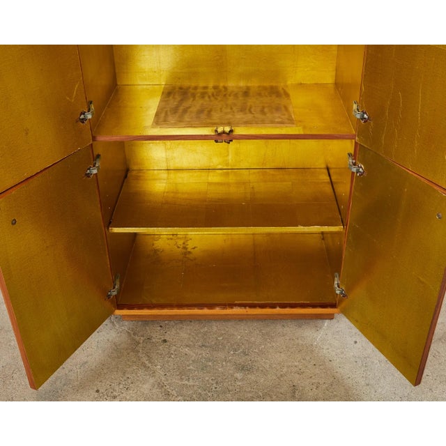 Midcentury Modern Hardwood Pagoda Form Dry Bar Cabinet For Sale - Image 10 of 12
