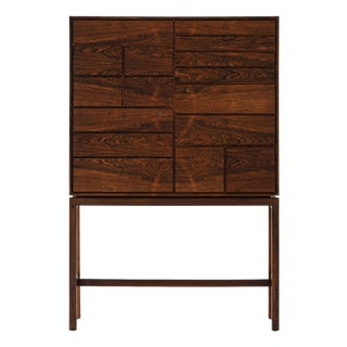 Cabinet in Brass and Rosewood by Børge Mogensen, 1960s For Sale