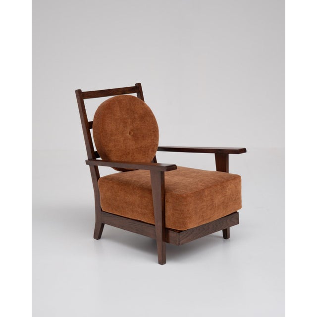 Modernist French Armchair, 1950s For Sale - Image 9 of 12