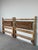 1970s Vintage Coastal Organic Pickled Ash & Woven Rush Twin Headboards – Pair For Sale - Image 5 of 12