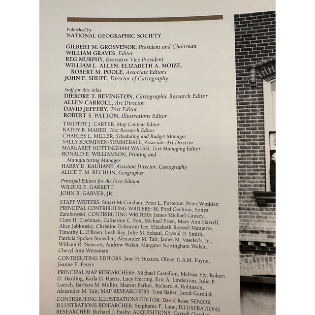 Vintage Historical Hardbound Collection Atlas of the United States by National Geographic Society For Sale - Image 10 of 11