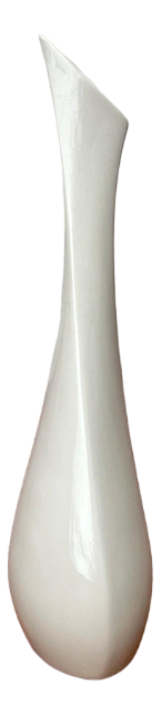 Mid-Century German White Sculptural Vase by Peter Müller for Sgrafo Modern, 1960s