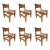 Leather Dining Chairs, 1960s, Set of 6 For Sale
