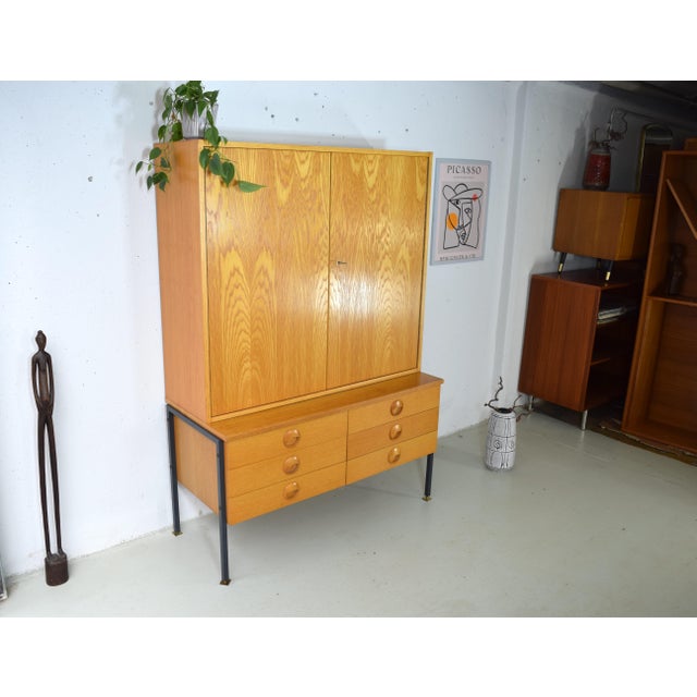 1970s Vintage Chest of Drawers in Ash from Veb Deutsche Hellerau Werkstätten, 1974 For Sale - Image 5 of 8