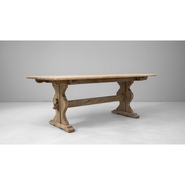 20th Century French Oak Dining Table For Sale - Image 9 of 11