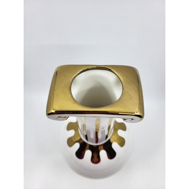 French White and Gold Porcelain Carafe by Vincent Darré for Monoprix For Sale - Image 9 of 17