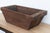 Rustic Vintage Heavy Dark Wood Planter For Sale - Image 3 of 7