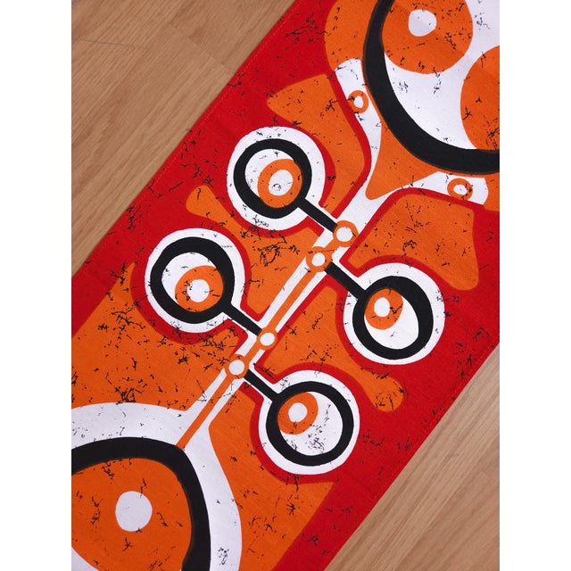 Mid-Century German Pop Art Screen-Printed Wall Hanging by Traute Sänger, 1970s For Sale - Image 4 of 6