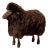 Lalanne Style Life-Size Sheep Stool or Sculpture - Brown Fur For Sale