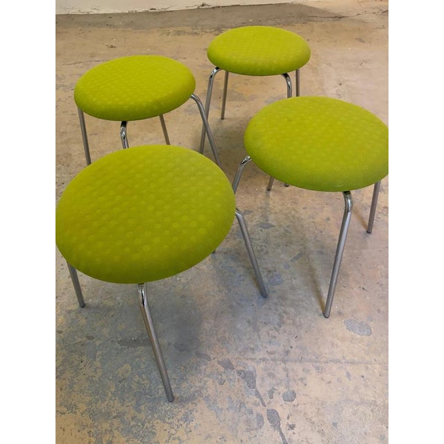 Green Upholstered Pastillo Stool by Ulla Christiansson for Karl Andersson & Söner For Sale - Image 5 of 11