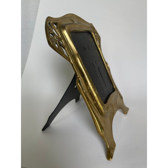 Vienna Secession Cast Brass Picture Frame For Sale - Image 4 of 8
