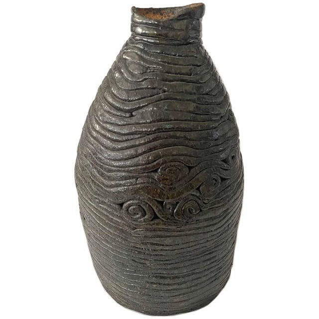 Vintage Pottery Vase For Sale In Providence - Image 6 of 6