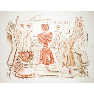 Massimo Campigli, Trinità De Monti, 1970, Lithograph For Sale