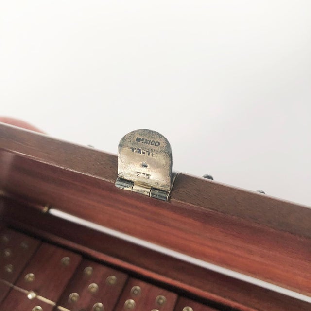 Mid-Century Modern 1960s Vintage Silver and Ebony William Spratling Dominoes Set For Sale - Image 3 of 5