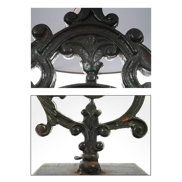 Cast Iron Balustrade Lamp For Sale - Image 4 of 5
