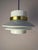 Metal Danish High-Gloss White Brass Pendant Lamp For Sale - Image 7 of 11