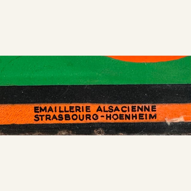 French Grocery Store Chain “Casino” Enameled Sign by Cassandre 1931 For Sale - Image 4 of 5