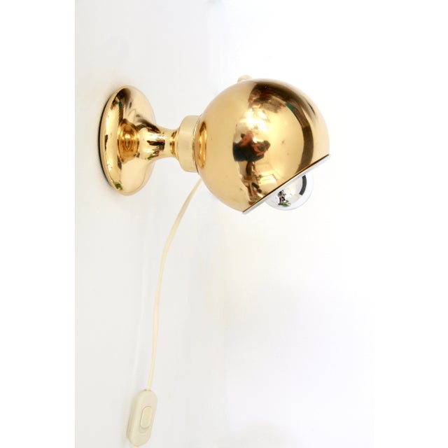 Metal Vintage Space Age Eye Ball Table Lamp, Italy, 1970s For Sale - Image 7 of 10