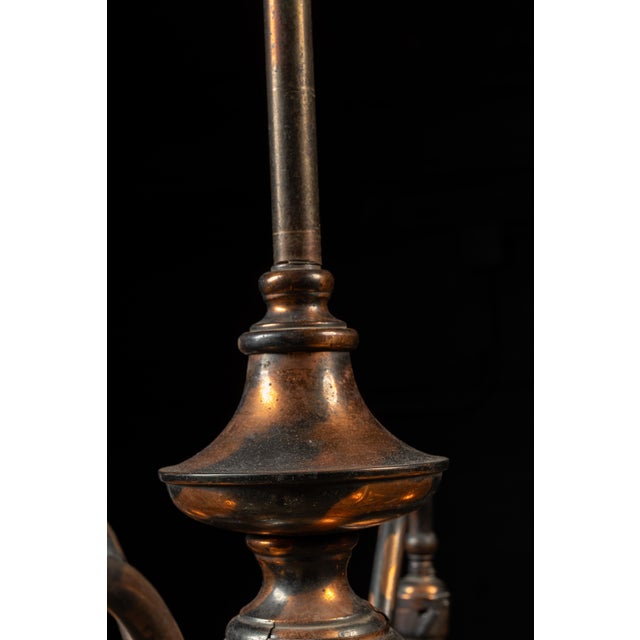 Early 20th Century Japanned Copper Craftsman Lamp For Sale In Chicago - Image 6 of 12