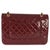 Chanel 25B Burgundy Quilted Patent Double Pocket Flap Bag For Sale - Image 4 of 9