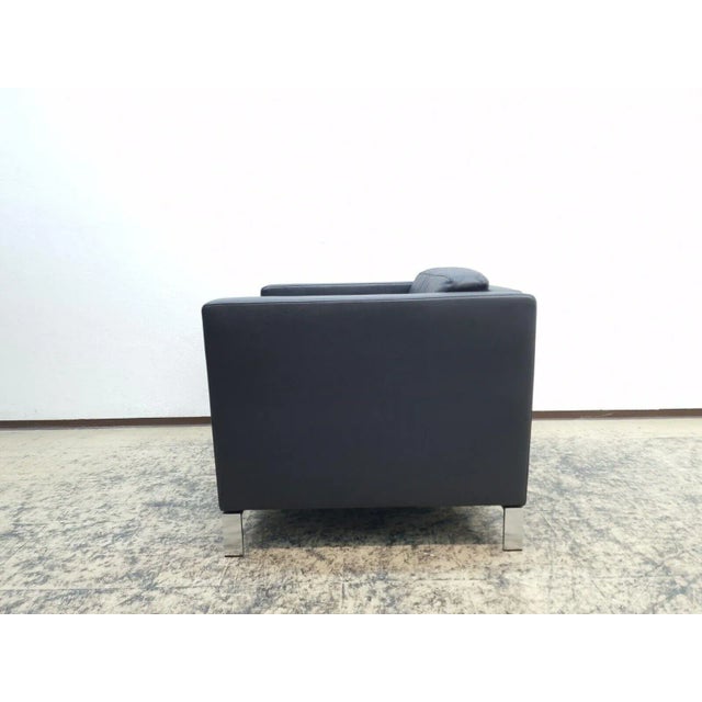 500 Leather Chair in Gray by Norman Foster for Walter Knoll For Sale - Image 4 of 13