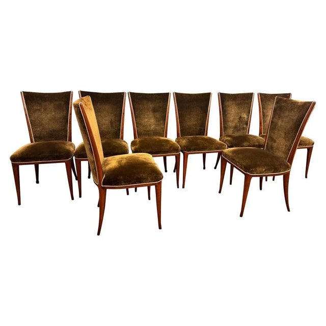 Dining Chairs attributed to Osvaldo Borsani, 1940s, Set of 8 For Sale - Image 9 of 9