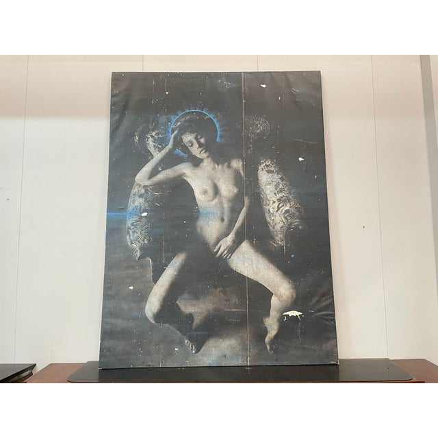 Plastic Moreno Ovani, Santa Subito, 2000s, Acrylic Painting For Sale - Image 7 of 7