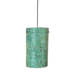 Green Polyester Sugar Tube Pendant Lamp by John and Sylvia Reid for Rotaflex, 1960s For Sale