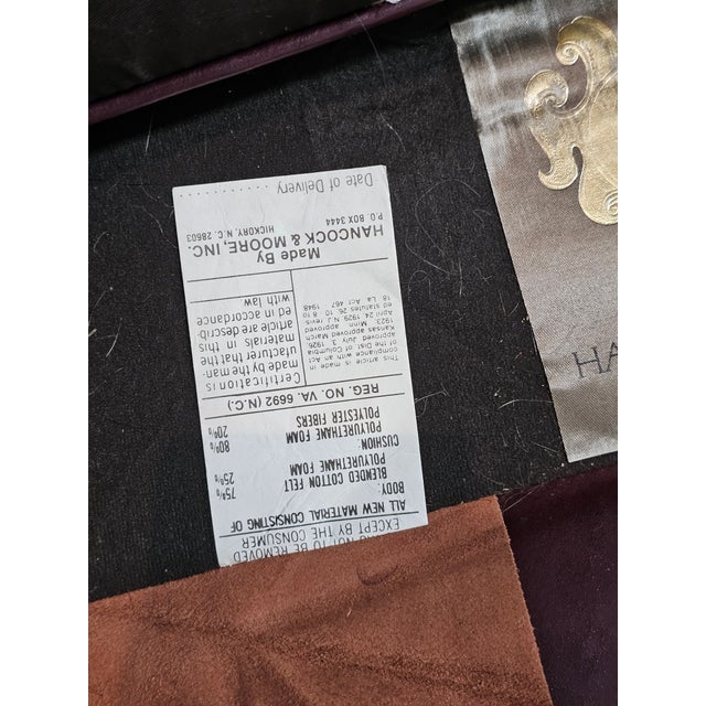 Burgundy Late 20th Century Hancock & Moore Burgundy Leather Club Chair Arm Chair W Match Ottoman For Sale - Image 8 of 13