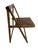 1960s Mid-Century Modern Folding Walnut Dining Chairs - Set of 4 For Sale - Image 5 of 8