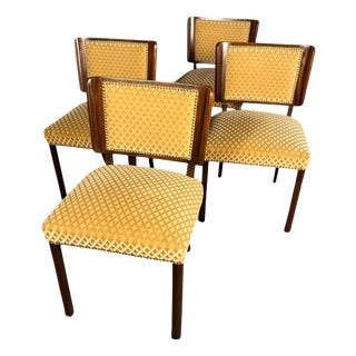 German Modern Mahogany Chairs, 1930, Set of 4 For Sale