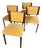 German Modern Mahogany Chairs, 1930, Set of 4 For Sale