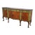 Vintage 19th Century English Paint Decorated Walnut Sideboard For Sale