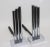 Skyscraper streamline Moderne 1930s-1940s polished chrome andirons by Donald Deskey from a Palm Beach estate. These are...