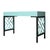 Chippendale Writing Desk - Turquoise For Sale In West Palm - Image 6 of 9