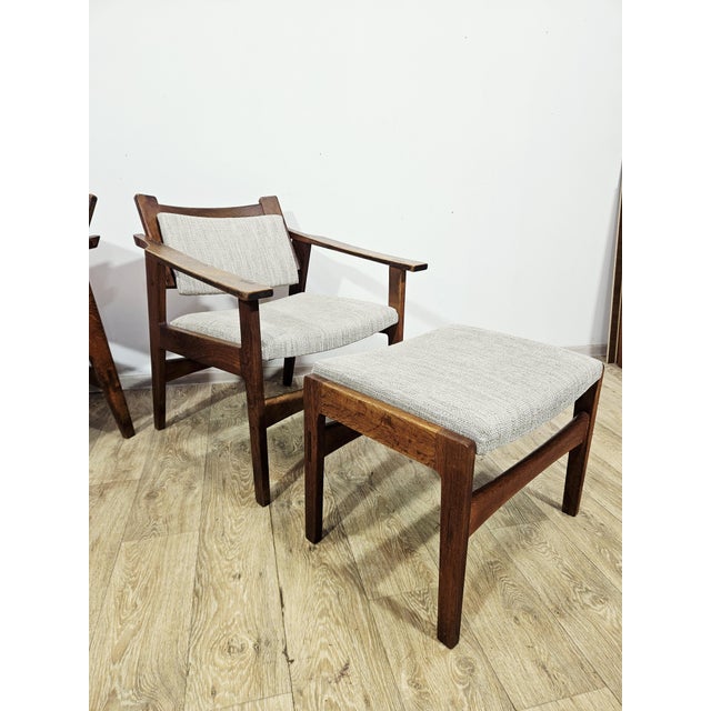 Lounge Chairs, Ottomans and Coffee Table by Heinz Heger for PGH Erzgebirgisches Kunsthandwerk, 1960s, Set of 5 For Sale - Image 12 of 18