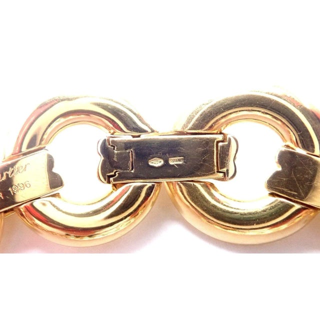 2000 - 2009 Cartier Trinity 18k Multi Color Gold Round Link Necklace For Sale - Image 5 of 9