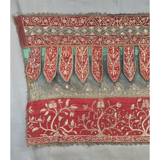 A stunning antique 1920s Indonesian (Sumatra) Tirai textile which would have been hung in a doorway or alcove during a...