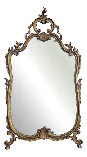 Mirror with Gilded Wooden Frame, Venice, 1940s