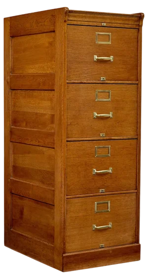Mid-Century Scandinavian Oak Filing Cabinet, 1950s