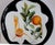 Salvador dali (1904-1989) pamplemousse érotique original porcelain plate created by hand black border signed in the...