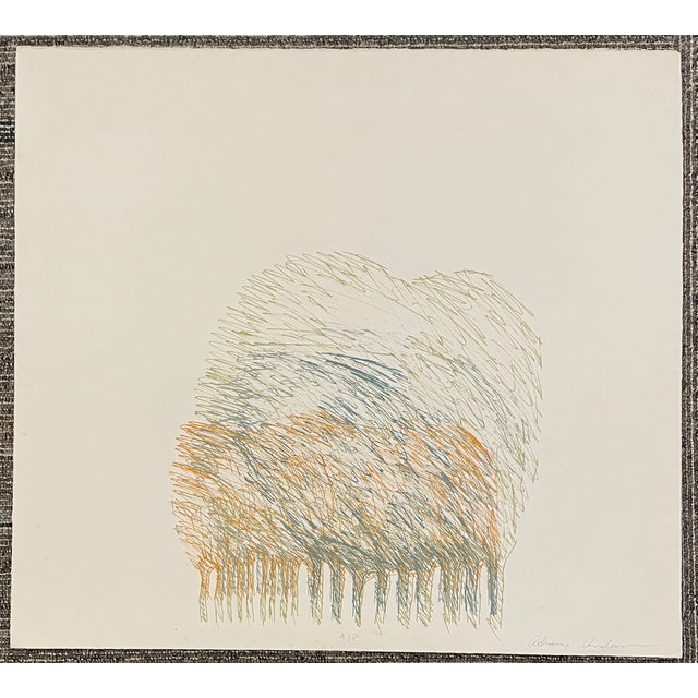 1970s 1970s Adrienne Anderson Abstract Tree Lithograph For Sale - Image 5 of 6